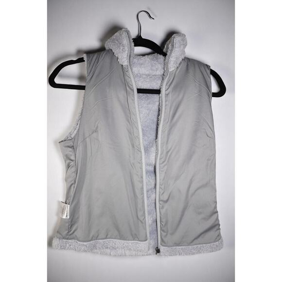 Patagonia Women’s Los Gatos Fleece Vest | Size S | Light Gray | Full Zip Sherpa - Picture 12 of 13
